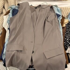 SHEIN Gray Sleeveless Vest Top